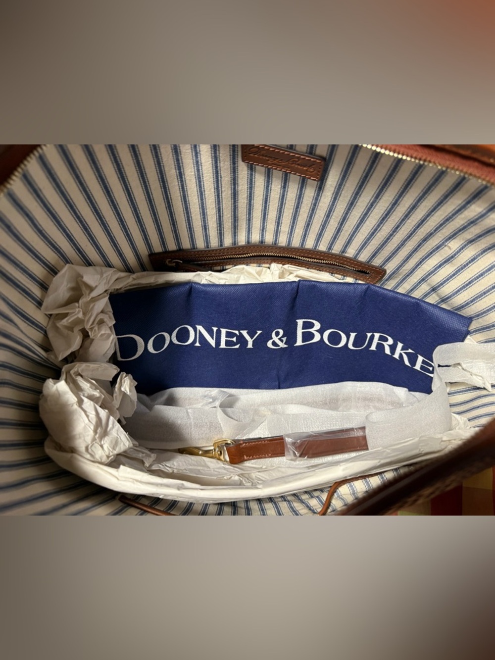 Dooney & Bourke Camden Woven Embossed Large Hobo Bag NWT - Picture 10 of 10